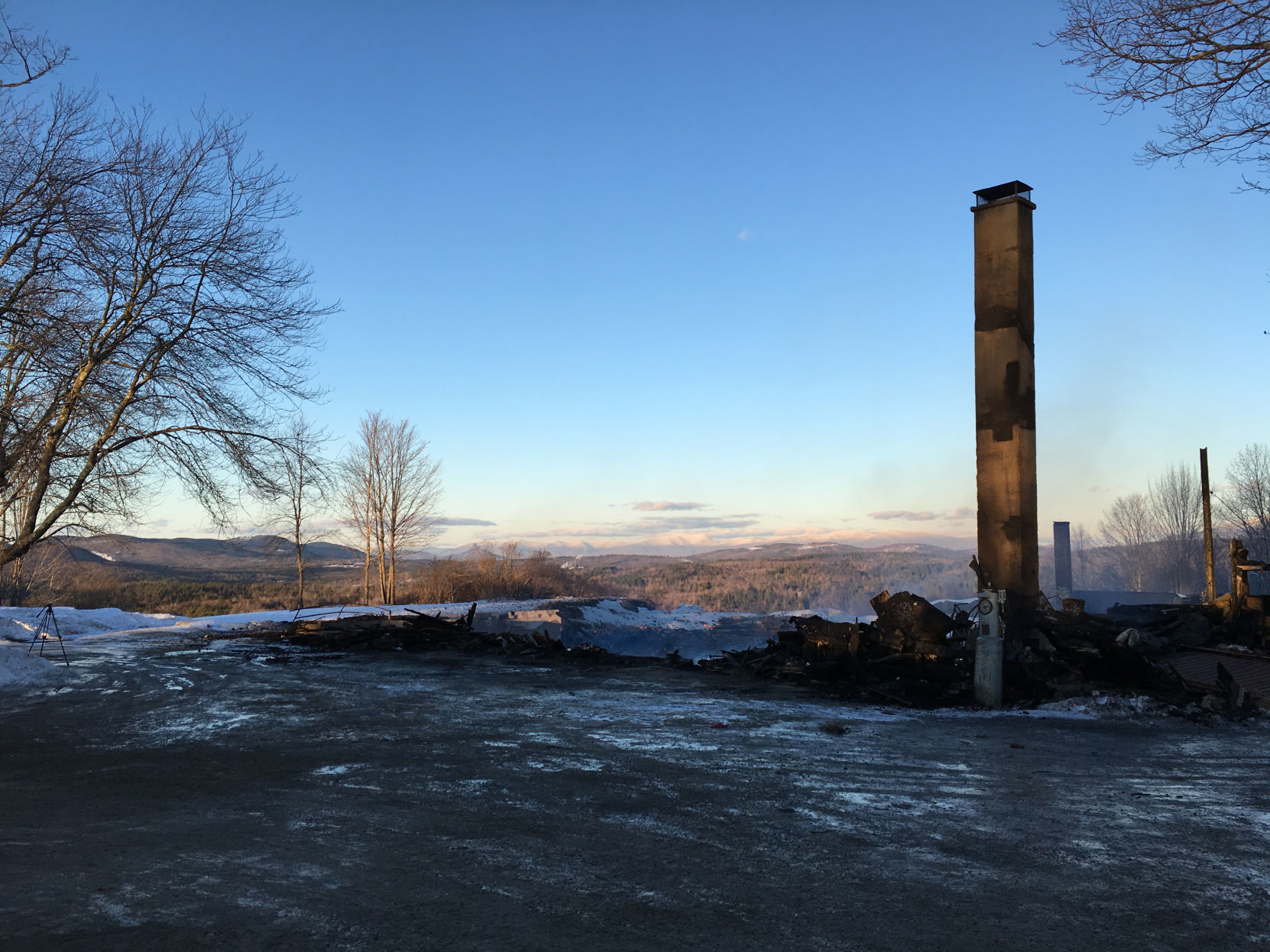 The Rocks after the fire